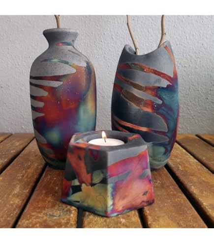 工芸品 raku Amazon.com: RAAQUU Nozomu 6.3 inch Handmade Ceramic Raku